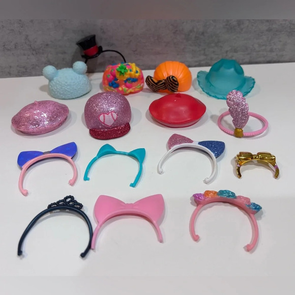 LOL Surprise Doll Hats Headbands Toys Miniature 16 Total - Picture 1 of 6
